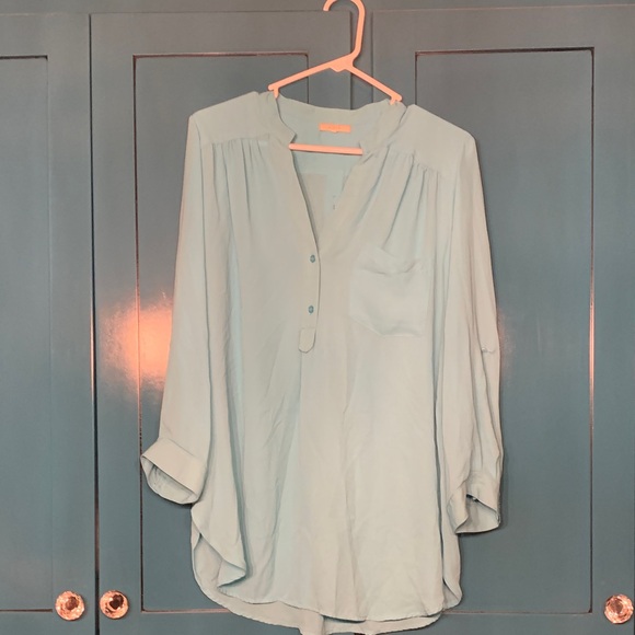 Pleione Tops - Pleione Sky Blue Women's Blouse